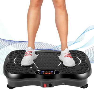 Vibration Plate Machine, 99 Speed Levels & Bluetooth Speaker,with Resistance Bands Body Training Fat Burning Weight Loss&Shaping