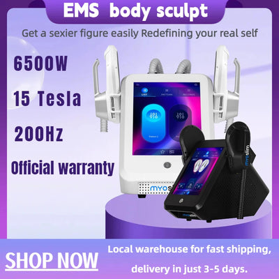 MYoslim 6500W 15Tesla Fat Removal Contouring Muscle Electric Stimulation Ems Body Sculpt Slimming Muslim Sets Machine
